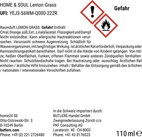 HOME & SOUL szobaillatosító No. 4, Lemongrass 110 ml