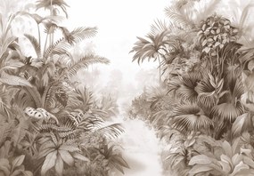 Fotótapéta - Rajzolt dzsungel (147x102 cm)