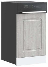 mosogatógép panel Kalmar szürke sonoma 45x1,5x67 cm gépi fa