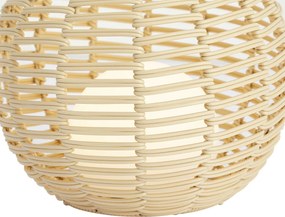 Kültéri asztali lámpa bézs 25 cm LED-del, újratölthető USB-C-vel IP44 - Oli