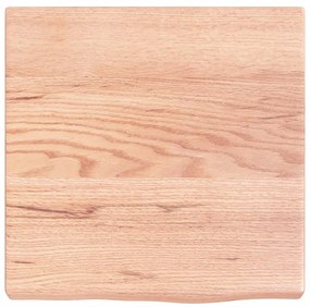 világosbarna kezelt tömör tölgyfa fali polc 40x40x(2-4) cm