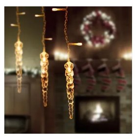 LED karácsonyi kültéri fényfüggöny 180 LED 3,5x0,7 m IP44 meleg fehér