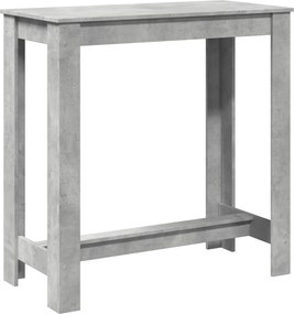 vidaXL betonszürke szerelt fa bárasztal 102 x 50 x 103,5 cm