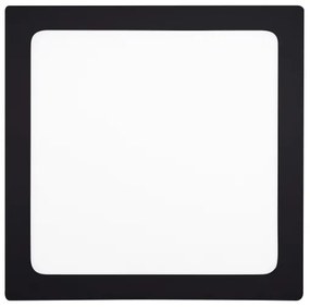 Solight WD175-B- LED Mennyezeti lámpa LED/24W/230V 3000/4000/6000K fekete szögletes