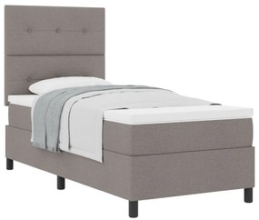 Box Spring Ágy Matraccal Bézs Egyszemélyes Szövet
