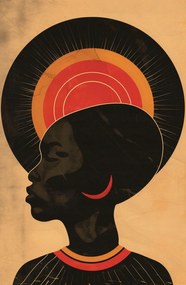 Poszter 53x81cm ForrĂł sugarak