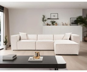 Sarokkanapé Lora (L1-O1-1R-POUFFE ) - Világos Barna