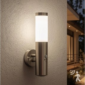 BRILAGI - Kültéri fali lámpa érzékelővel ELIA 1xE27/20W/230V IP44 króm