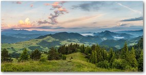 Fotó üvegkép Panoráma Habszivacs 140x70