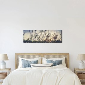 Réti virágok képe (órával) (90x30 cm)