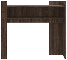 barna tölgyszínű szerelt fa tálalóasztal 100x35x90 cm