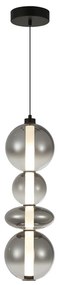 Prémium üveg LED függőlámpa füst 36W Milagro Daphne Smoked 4619lm 3000K (ML0347)