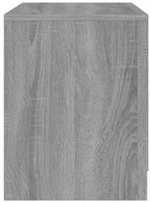 Szürke-sonoma színű forgácslap éjjeliszekrény 45x34,5x44,5 cm