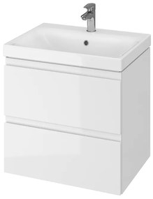 Cersanit - SET szekrény + mosdó, fehér fényű, Moduo 60, S801-223-DSM