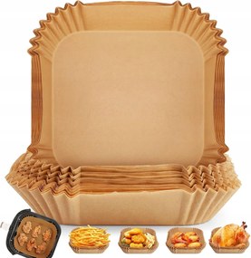 Airfryer Sütőpapír Utántöltő Air Fryer Olajsütőhöz 16 cm 50db