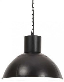 kerek fekete függőlámpa 25 W 48 cm E27