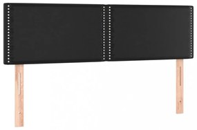 fekete műbőr LED-es fejtámla 144 x 5 x 78/88 cm