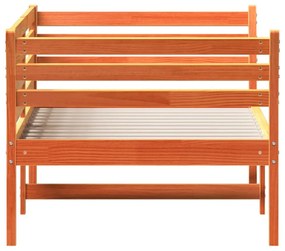 kanapéágy ágy matrac viaszbarna 100x200 cm tömör fa fenyőfa