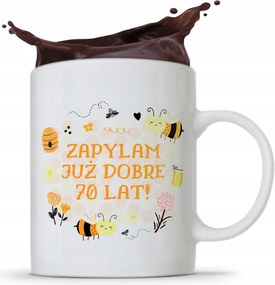 Bögre Tökéletes Ajándék Születésnapra 70 70-es 70-es évek fotónyomtatással