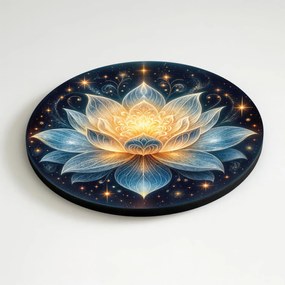 DUBLEZ | Kerek fa kép - Lótusz