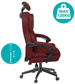 Lux főnöki forgószék bordó