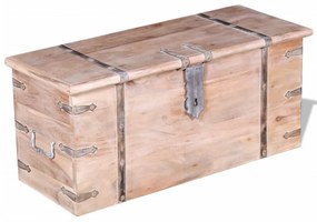 Kétrészes, tömör akácfa tárolóláda készlet