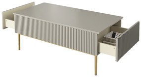 Nicole dohányzóasztal 120 cm - kasmír / arany lábak