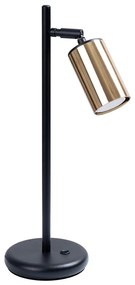 Sollux SL.1389 - Asztali lámpa WINX 1xGU10/10W/230V fekete/arany