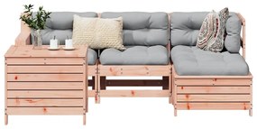 vidaXL 5 részes tömör duglászfenyő kerti kanapészett