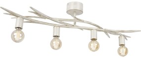 Mennyezeti lámpa GARNISH 4xE27/15W/230V fehér/patinás