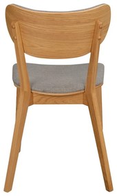 Szürke-natúr színű étkezőszék szett 2 db-os Kato - Rowico