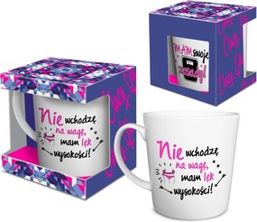 Vicces bögre crazy girl nem megyek a mérlegre