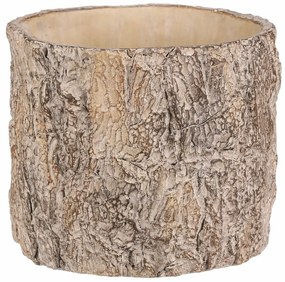 Virágcsomagolás fa kérget utánzó, 21 x 21 x 17 cm,beton, 21 cm