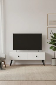 Mona TV-állvány, fehér, 120 cm
