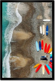 Poszterek keretben 40x60 Gyönyörű szörfdeszkák