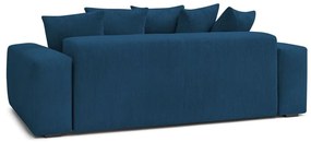 Sötétkék kordbársony kanapé 280 cm Voltaire – Bobochic Paris