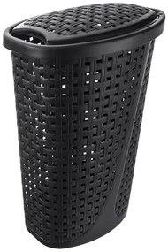 Orion Slim szennyes kosár 45 l, fekete