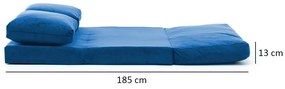 Taida Blue kinyitható kanapé