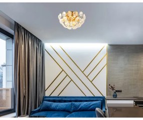 Globo 16047D - Mennyezeti lámpa VIRINA 10xG9/7W/230V arany átm. 39 cm