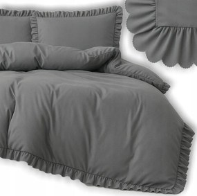 Ágynemű szett fodrokkal 200x220 2 párnahuzat Premium minőségű, puha ágyneműhuzat garnitúra