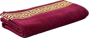 POSEIDON Strandtörölköző bordó 165x90cm
