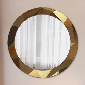 Kerek tükör fali dísz Arany absztrakció fi 70 cm