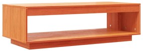 Viaszbarna tömör fenyőfa dohányzóasztal 110 x 50 x 33,5 cm