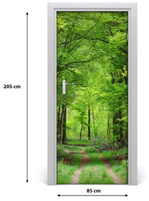 Ajtóposzter öntapadós Zöld erdő 85x205 cm