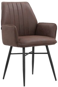 Barna kárpitozott étkezőfotel szett 2 db-os Anzo – Støraa