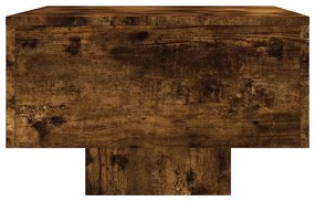 Füstös tölgy színű szerelt fa dohányzóasztal 100x49,5x31 cm
