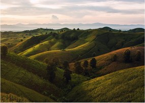Kép - Kilátás a thai hegyekre (üvegen) (70x50 cm)
