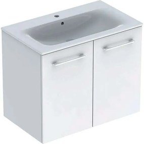 Fürdőszobaszekrény mosdóval Geberit Selnova 80x65,2x50,2 cm fehér lesk 501.256.00.1