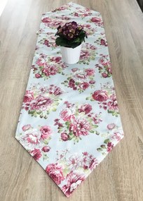 Rózsás vintage asztali futó