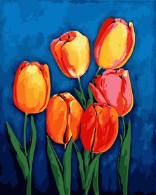 Festés számok szerint kép kerettel "Tulipán" 40x50 cm